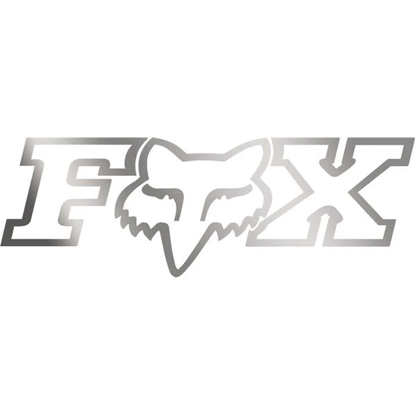 Fox Racing Corporate Chrome Thermal Die-Cut Sticker 3 Fox Racing Corporate Chrome Thermal Die-Cut Sticker