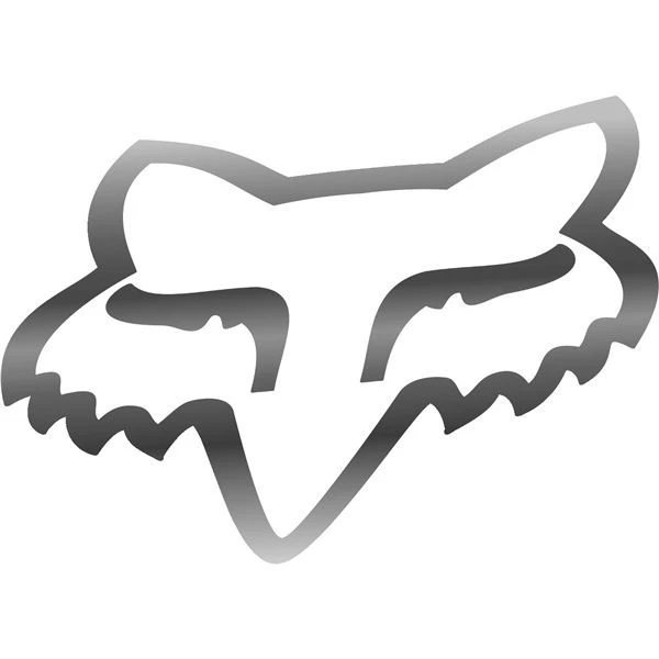 Fox Racing Fox Head Chrome Thermal Die-Cut Sticker 3 Fox Racing Fox Head Chrome Thermal Die-Cut Sticker - Image 2