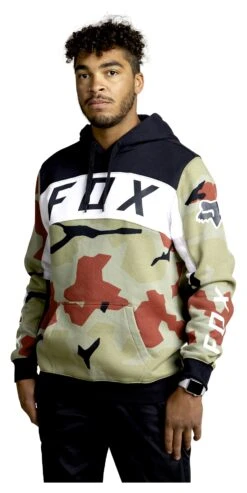 Fox Racing BNKR Pullover Fleece Hoody -Fox Racing fox racing bnkr pullover fleece hoody green camo