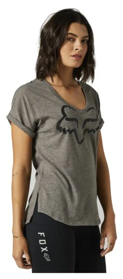 Fox Racing Boundary V-Neck Women's Top 36 Fox Racing Boundary V-Neck Women's Top -Fox Racing fox racing boundary v neck womens top grey 2
