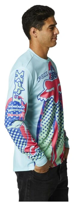 Fox Racing Brushed Jersey -Fox Racing fox racing brushed ls jersey light blue 1