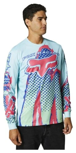 Fox Racing Brushed Jersey -Fox Racing fox racing brushed ls jersey light blue 2