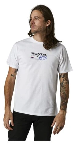 Fox Racing Honda Premium T-Shirt -Fox Racing fox racing honda premium t shirt white