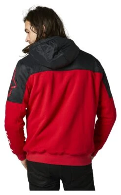 Fox Racing Paydirt Sasquatch Zip Hoody -Fox Racing fox racing paydirt sasquatch zip hoody red black 1