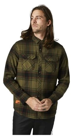 Fox Racing Traildust 2.0 Flannel Shirt -Fox Racing fox racing traildust20 flannel shirt fatigue green 1