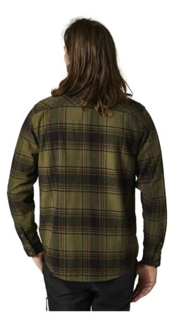 Fox Racing Traildust 2.0 Flannel Shirt -Fox Racing fox racing traildust20 flannel shirt fatigue green 2