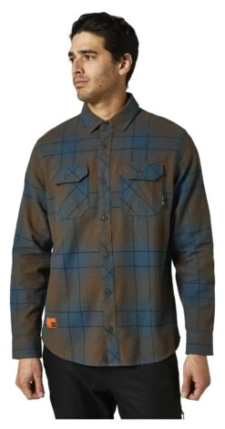 Fox Racing Traildust 2.0 Flannel Shirt -Fox Racing fox racing traildust20 flannel shirt slate blue