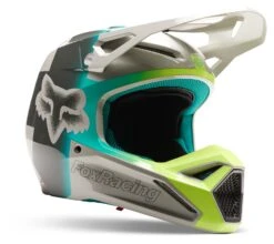 Fox Racing V1 Horyzn Helmet 17 Fox Racing V1 Horyzn Helmet -Fox Racing fox racing v1 horyzn helmet grey teal yellow