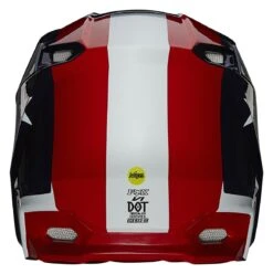 Fox Racing V1 Ultra Helmet 9 Fox Racing V1 Ultra Helmet -Fox Racing fox racing v1 ultra helmet red white blue 3