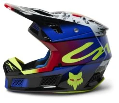 Fox Racing V3 RS Dkay Helmet -Fox Racing fox racing v3 rs dkay helmet blue red 1