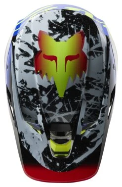 Fox Racing V3 RS Dkay Helmet -Fox Racing fox racing v3 rs dkay helmet blue red 3